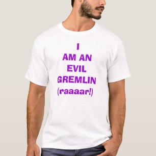 Mig förmiddag en ond smådjävul som orsakar fel! t-shirt