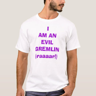 Mig förmiddag en ond smådjävul som orsakar fel! t-shirt