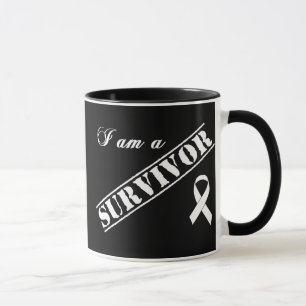 Mig förmiddag en överlevande av lungcancer - mugg