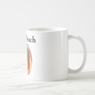 Mig förmiddag en persika kaffemugg