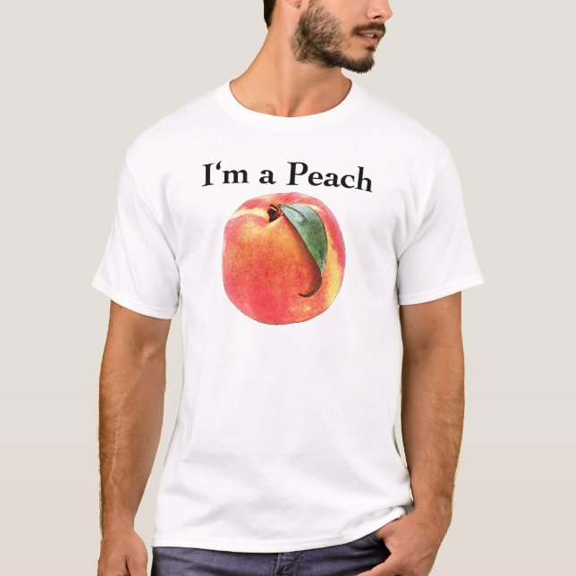 Mig förmiddag en persika tee shirt (Framsida)