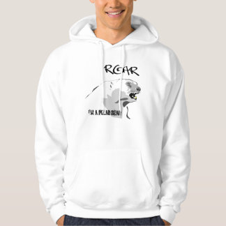 Mig förmiddag en polar björn hoodie