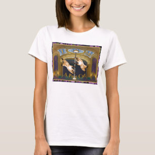 Mig förmiddag en Pole kattT-tröja Tee Shirt