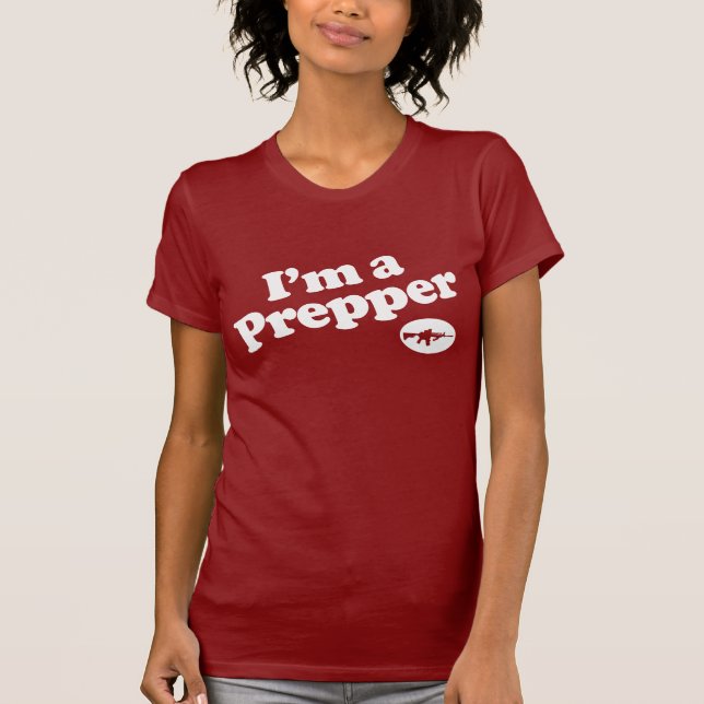 Mig förmiddag en Prepper T-shirt (Framsida)
