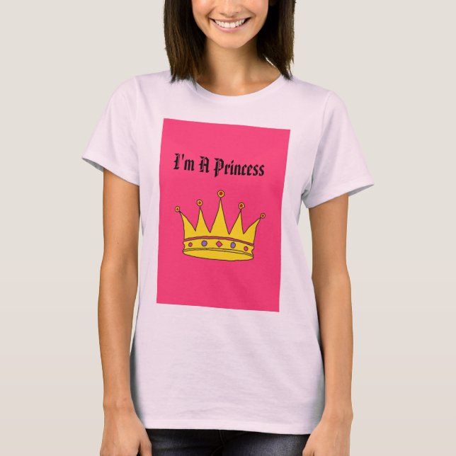 Mig förmiddag en Princess T-shirt (Framsida)