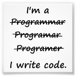 Mig förmiddag en programmerare som jag skriver fototryck