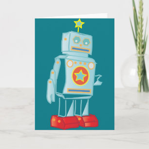 Mig förmiddag en robot helgkort