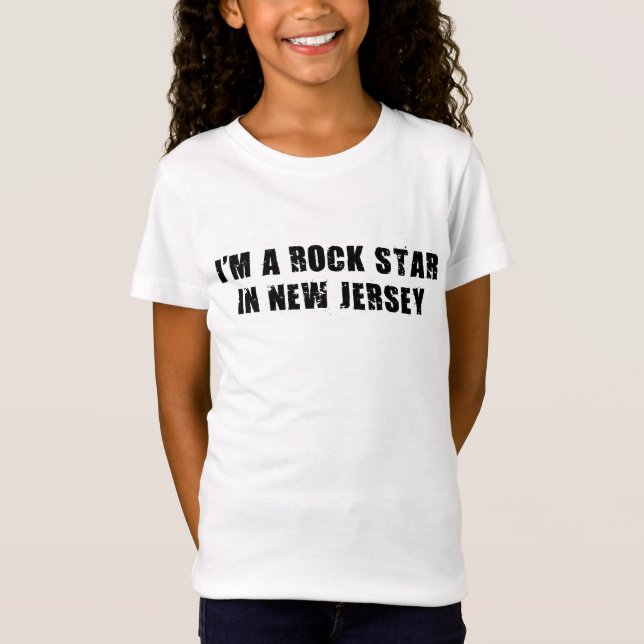 Mig förmiddag en rockstjärna i nytt - jersey tee (Framsida)