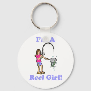 Mig förmiddag en rullflicka Keychain Nyckelring