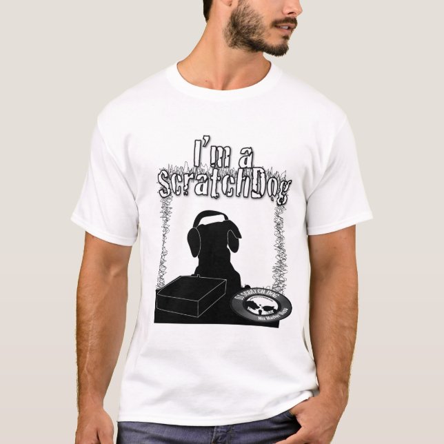 Mig förmiddag en Scratchdog T skjorta Shirt (Framsida)