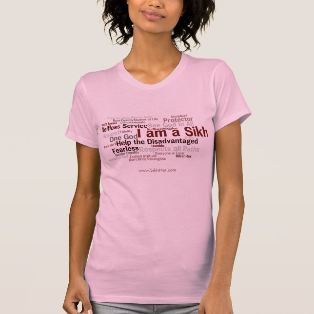 Mig förmiddag en Sikh (bekläda designen), Tee Shirt (Framsida)