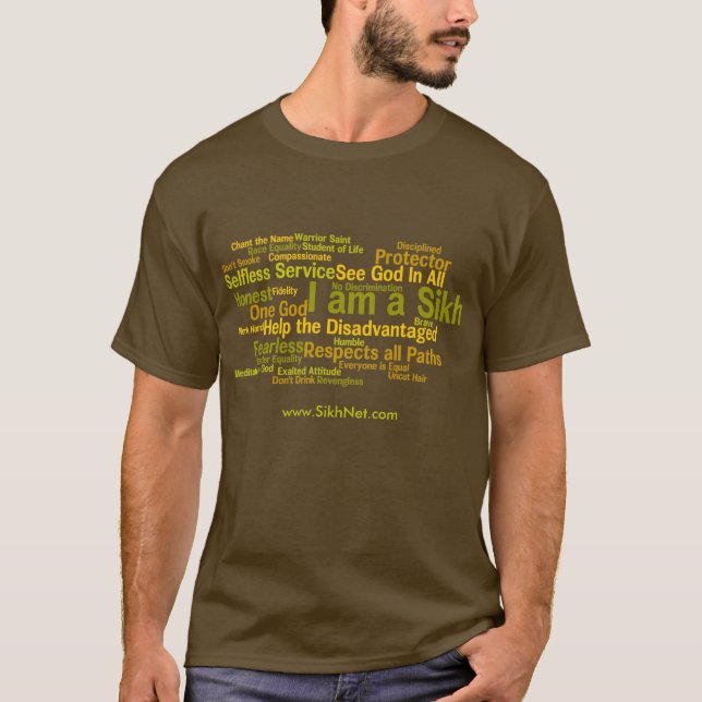 Mig förmiddag en Sikh T-shirt (Framsida)