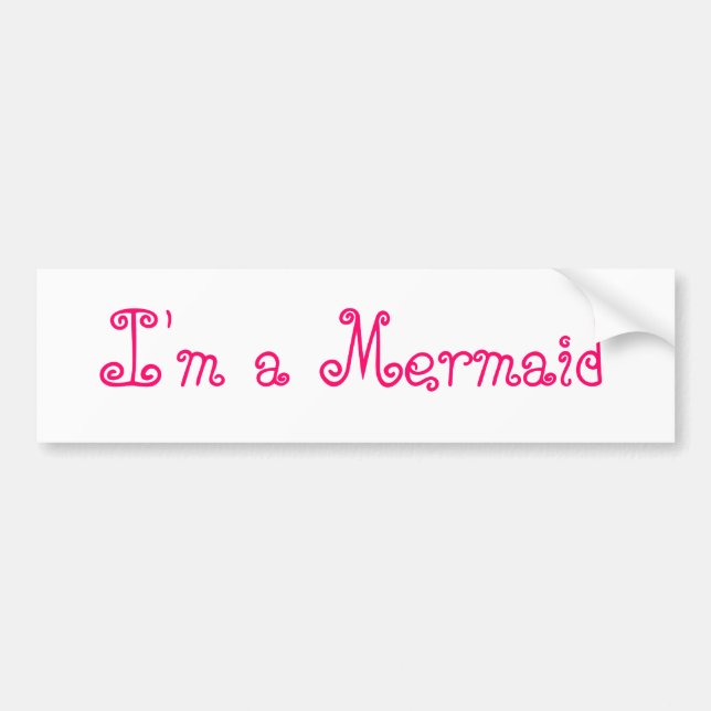 Mig förmiddag en sjöjungfrubildekal bildekal (Framsidan)
