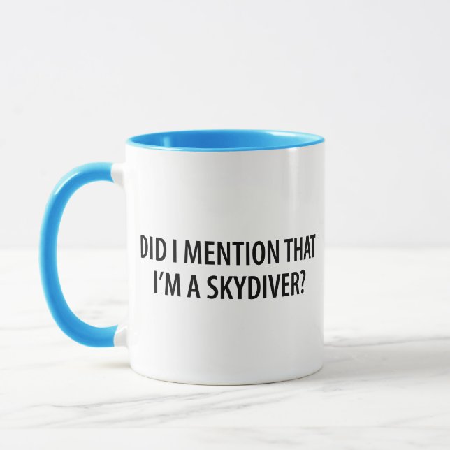 Mig förmiddag en Skydiver Mugg (Vänster)