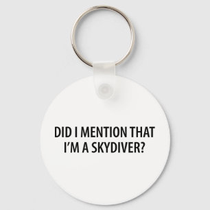 Mig förmiddag en Skydiver Nyckelring