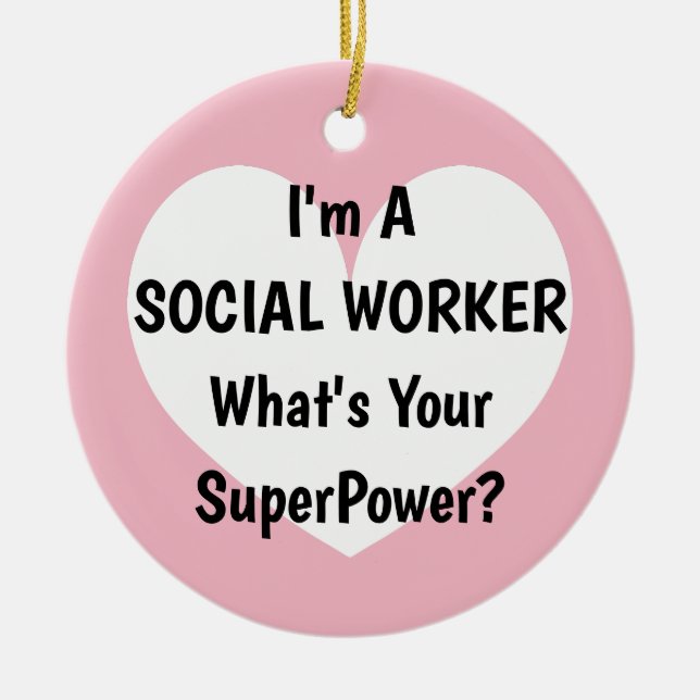 Mig förmiddag en socialarbetare vad är din julgransprydnad keramik (Framsidan)