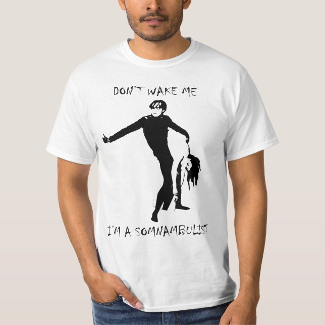Mig förmiddag en sömngångare tee shirt (Framsida)