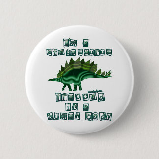 Mig förmiddag en Stegosaurus Knapp