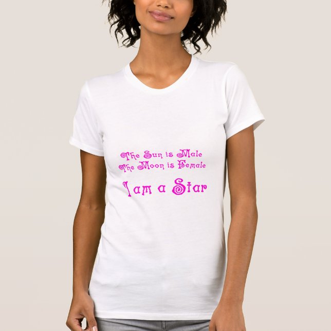 Mig förmiddag en stjärna tee shirt (Framsida)