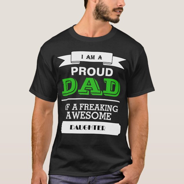 MIG FÖRMIDDAG EN STOLT PAPPA T-SHIRT (Framsida)