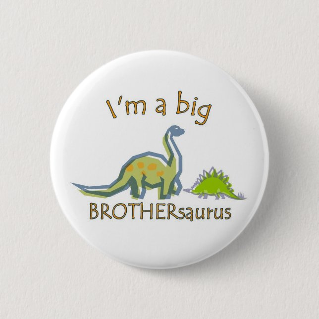 Mig förmiddag en stor brothersaurus knapp (Framsida)