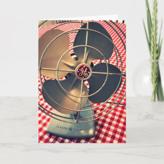 Mig förmiddag en stor fläkt tack kort