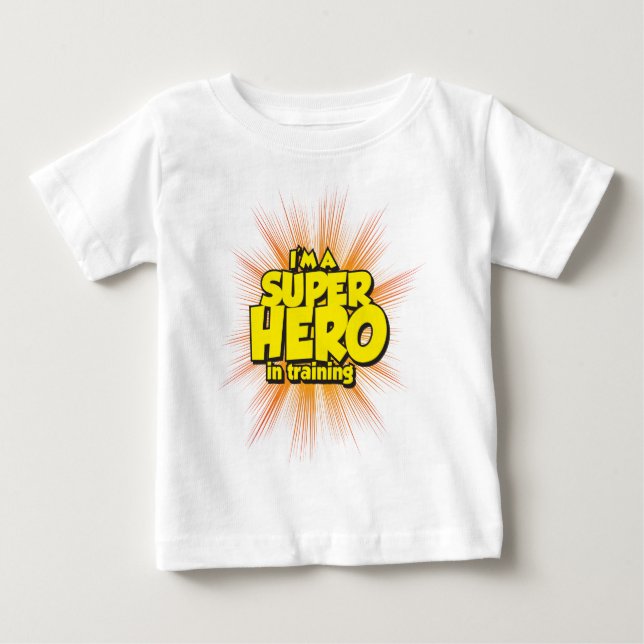 Mig förmiddag EN SUPERHERO i utbildning T Shirt (Framsida)