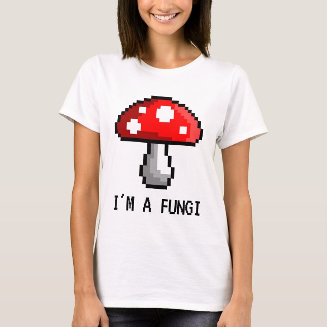 Mig förmiddag en T-tröja för svampPIXELchampinjon Tee Shirt (Framsida)