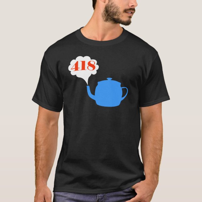 Mig förmiddag en tekanna t-shirt (Framsida)