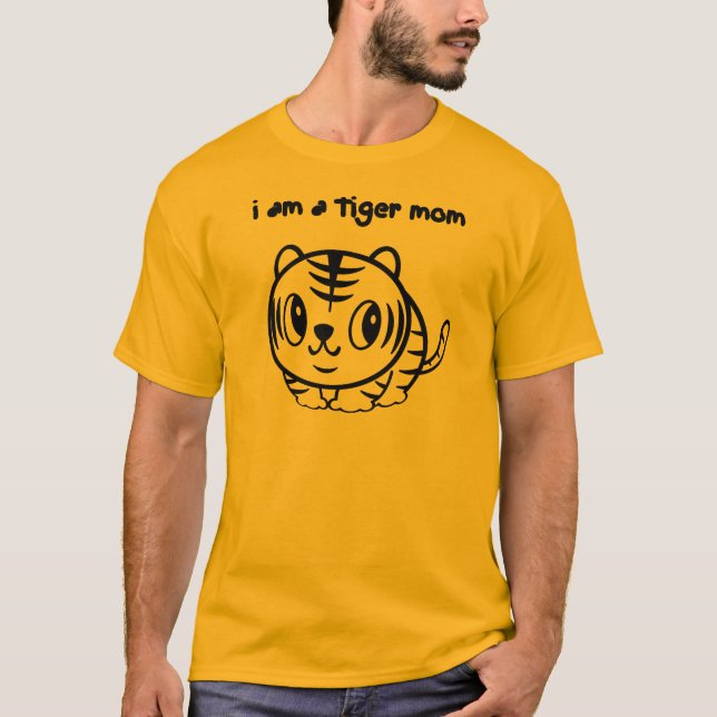 Mig förmiddag en tigermamma t-shirt (Framsida)