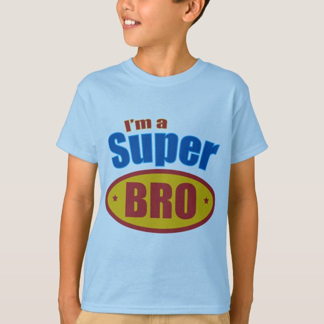 Mig förmiddag en toppen Bro toppen hjältebroder T Shirt (Framsida)