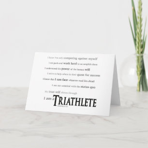 Mig förmiddag en Triathlete Kort