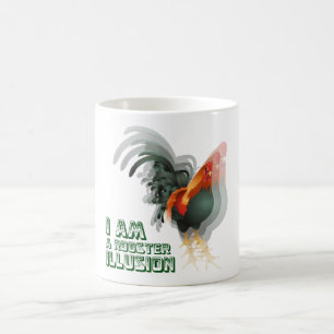 Mig förmiddag en tuppillusion kaffemugg