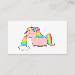 Mig förmiddag en Unicornvisitkort Visitkort