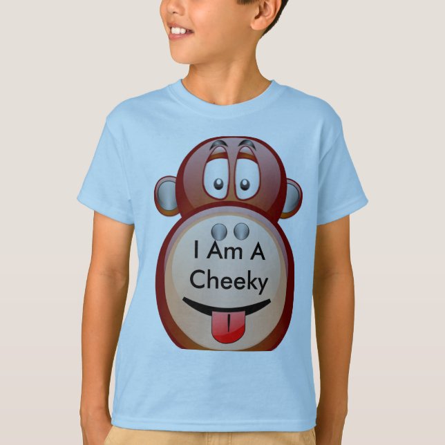 Mig förmiddag en uppnosig apa tee shirt (Framsida)