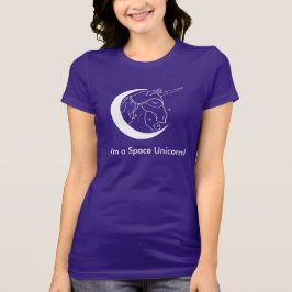 Mig förmiddag en utrymmeUnicorntshirt (mörkfärger) T-shirt