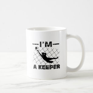Mig förmiddag en vårdare - fotbollmålvakten kaffemugg