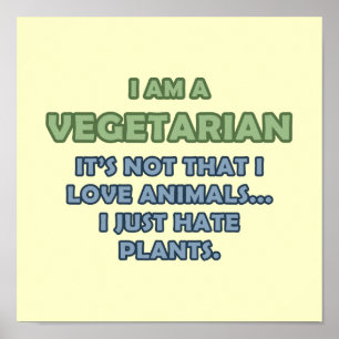 Mig förmiddag en vegetarian poster