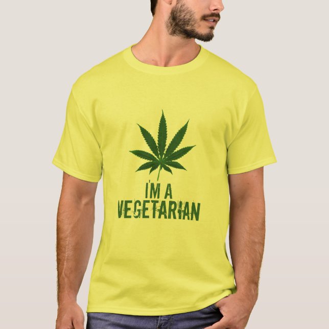 Mig förmiddag en vegetarisk t-skjorta t shirt (Framsida)