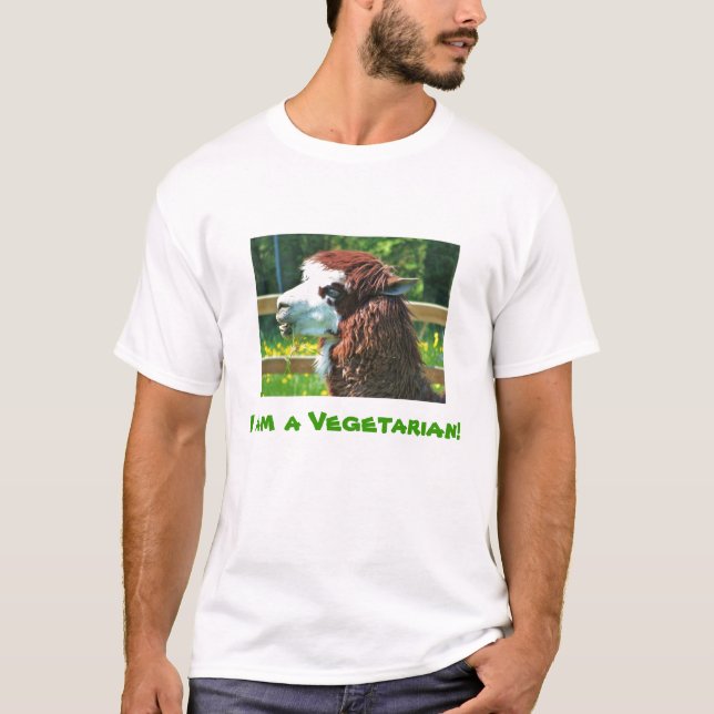 Mig förmiddag en vegetarisk T-tröja T-shirt (Framsida)