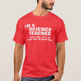Mig förmiddag en vetenskapslärare som sparar Time Tee Shirt