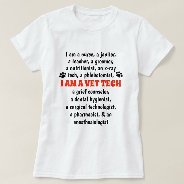 Mig förmiddag en VetTech T Shirt (Design framsida)