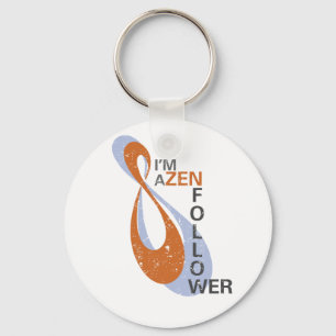 Mig förmiddag en Zenfollower Keychain Nyckelring