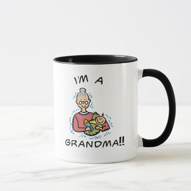 Mig förmiddag enMormor och en baby Mugg (Höger)