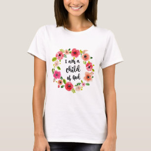 Mig förmiddag ett barn av gudblommigtobjektet t-shirt