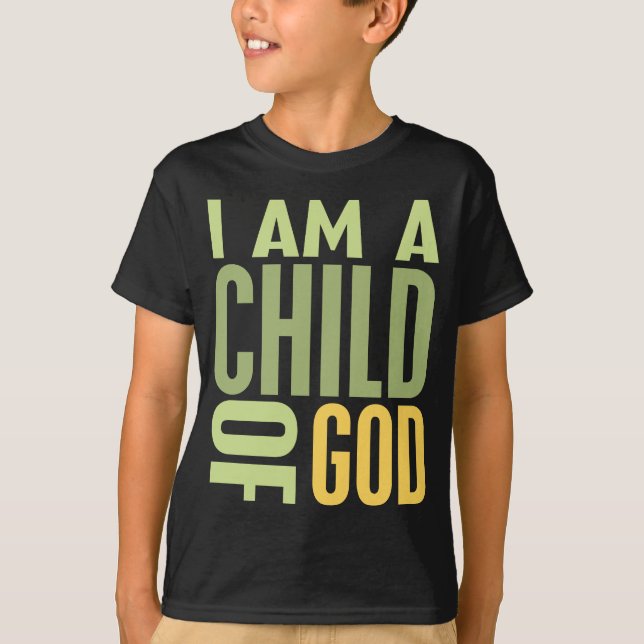 Mig förmiddag ett barn av guden tee shirt (Framsida)