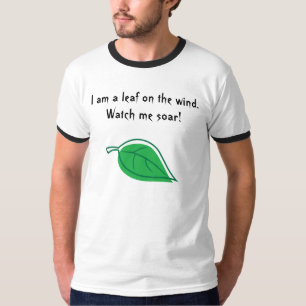 Mig förmiddag ett löv på vinden. Klockan mig so Tee Shirt