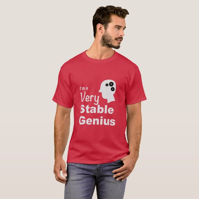 Mig förmiddag ett mycket stabilt snille t-shirt (Hel framsida)