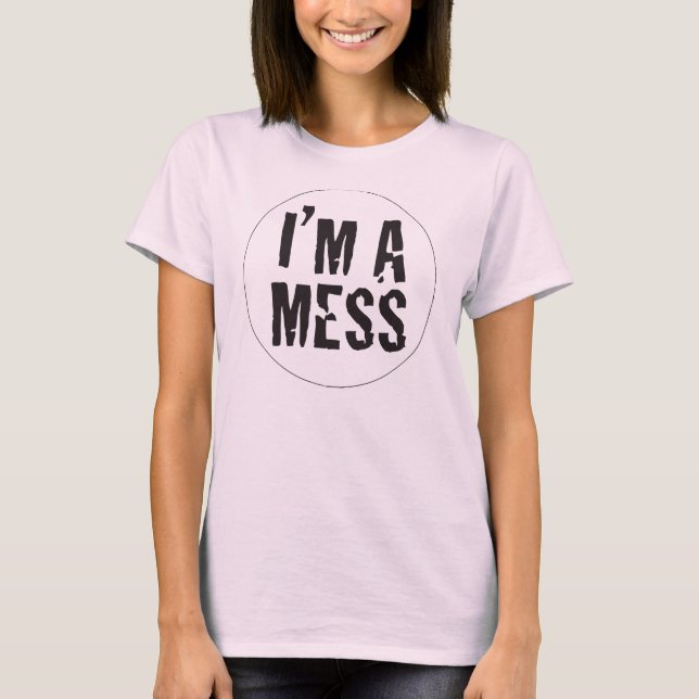 Mig förmiddag ett oreda t-shirt (Framsida)