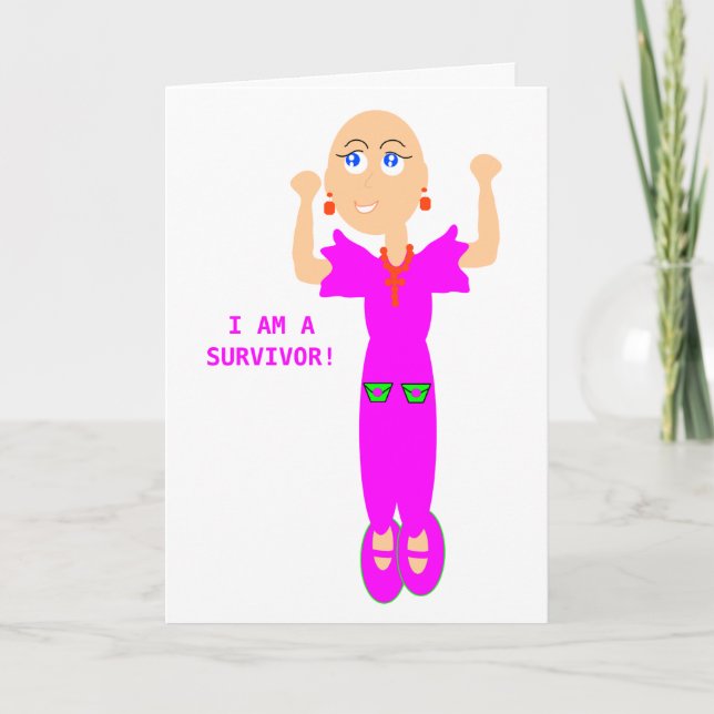 Mig förmiddag ett överlevandehälsningkort kort (Framsida)